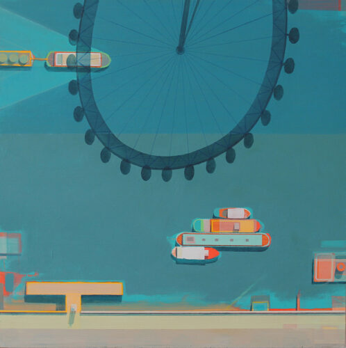 London Eye Shadow and Thames Barges