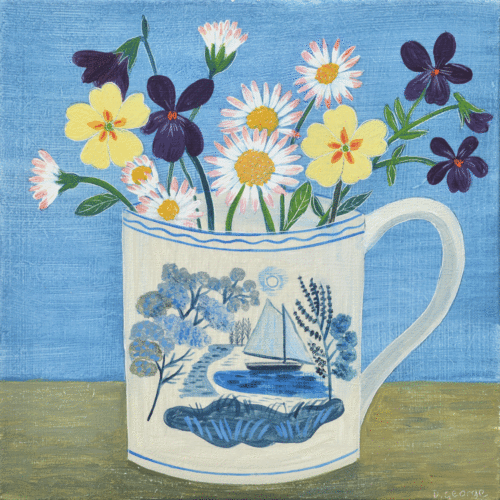 Boat Cup and Wild Flowers