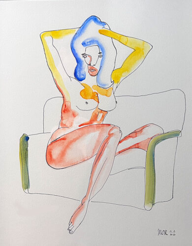 Nude on Sofa