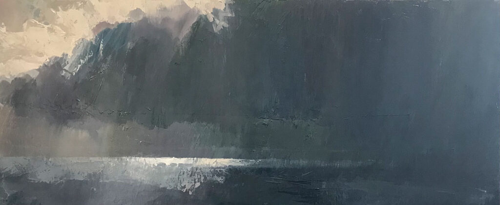 atospheric and dramatic cloudscape above a stormy sea in Cornwall by Neil Pinkett | Cornwall Contemporary