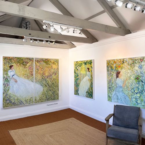 Francesca Owen en la galería del ático
