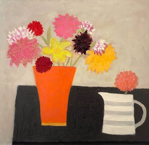 Table with Fox Farm Flowers