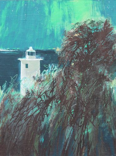 Northern lights, Tater Du lighthouse