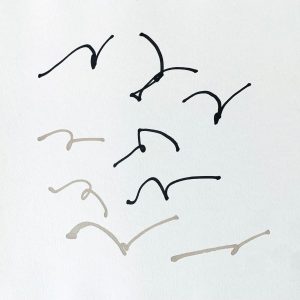 'Squall' original ink drawing by Jessica Cooper