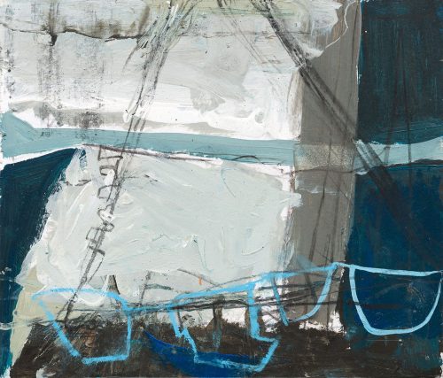 On the frontier cliffs (study)